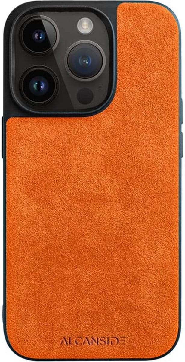 iPhone 14 Pro Max - Alcantara Back Cover - Orange