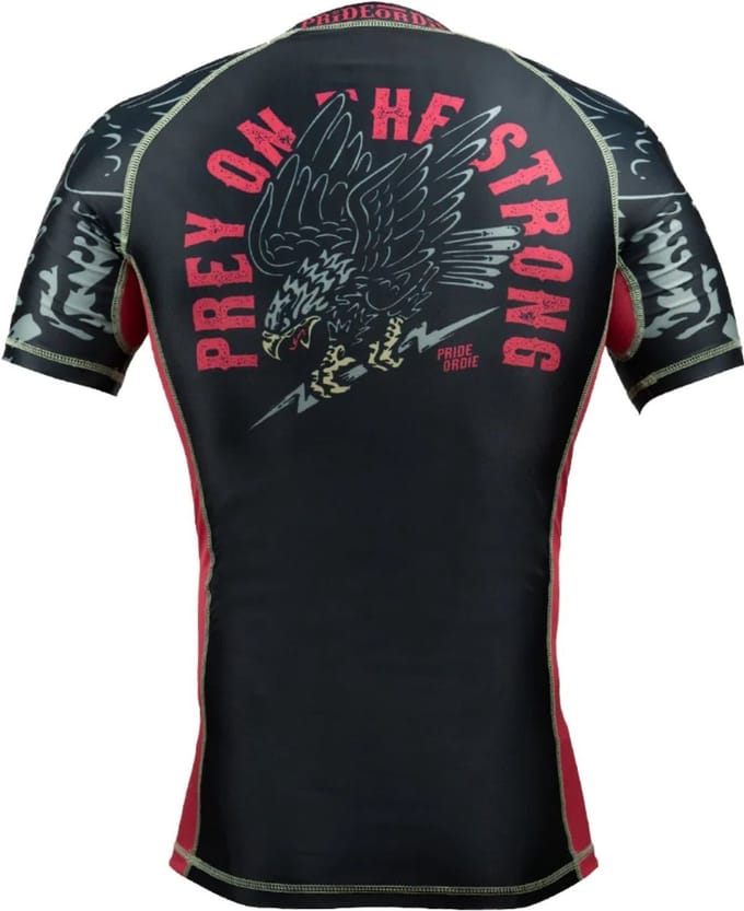 PRIDE or Die “PREY OF THE STRONG” Rash Guard - M