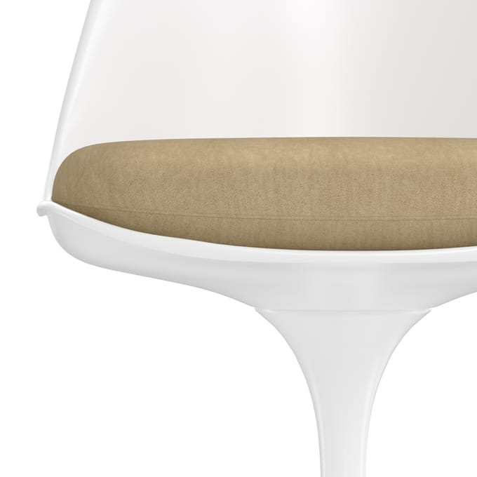 Knoll International Saarinen Tulip Stoel - Alpaca 02 - beige - wit