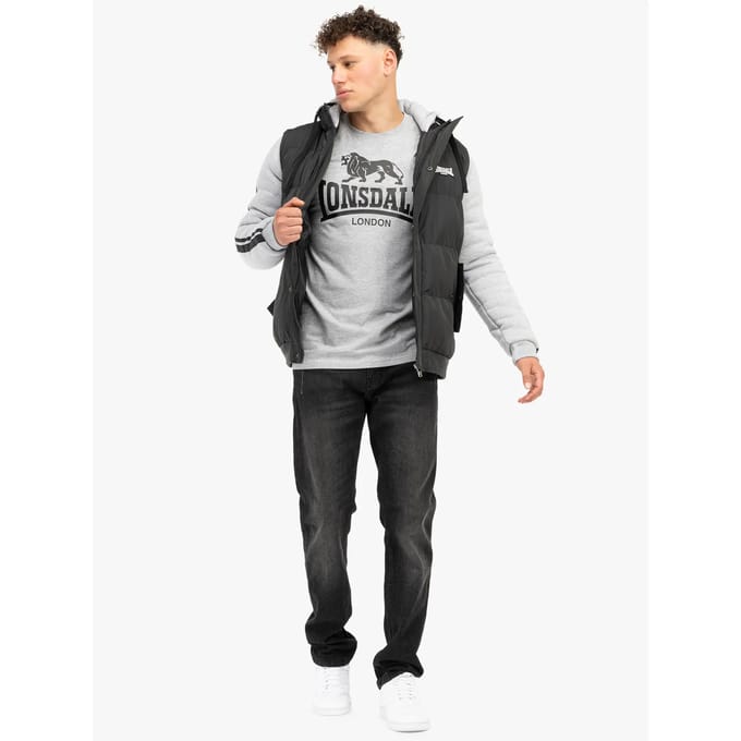 Lonsdale Dowpot herenjas met capuchon, normale pasvorm