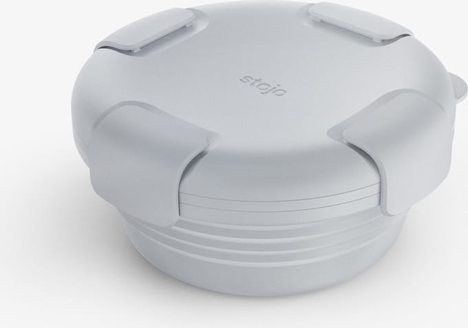 Stojo - Bowl - Vershouddoos / Lunchbox - met Deksel - 1065 ml - Opvouwbaar - Herbruikbaar - Cashmere