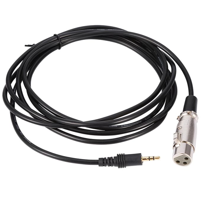 10FT 3-pins XLR-connector Vrouwelijk naar 18  3,5 mm mannelijke Stereo Jack Microfoon o Snoerkabel