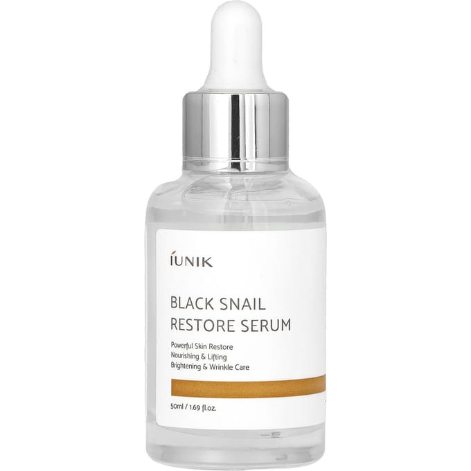 iUNIK, Black Snail Restore Serum, 50 ml (1.69 fl oz) white