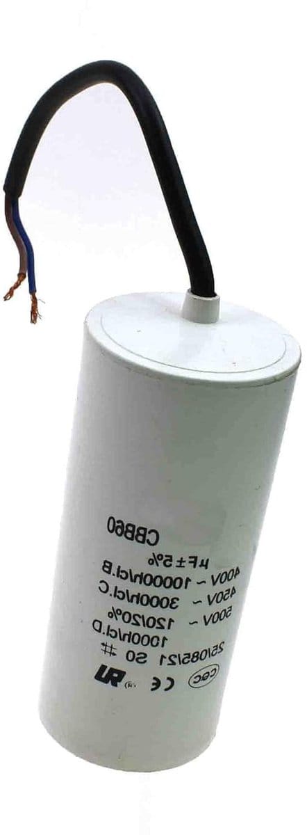 Motor Condensator - Startcondensator Motor - Motor Starten - Polypropyleen Film - 12uF 450V - Wit