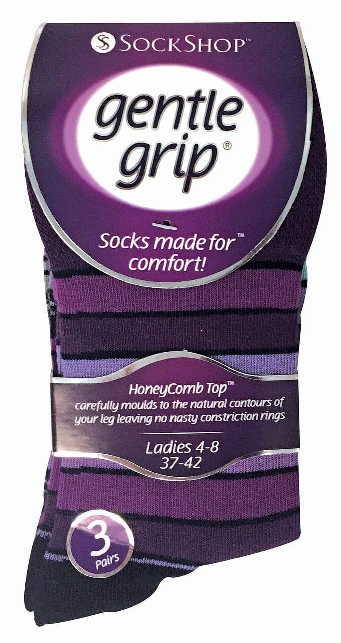 6 paar sokken zonder elastiek damessokken met zachte grip - GG10