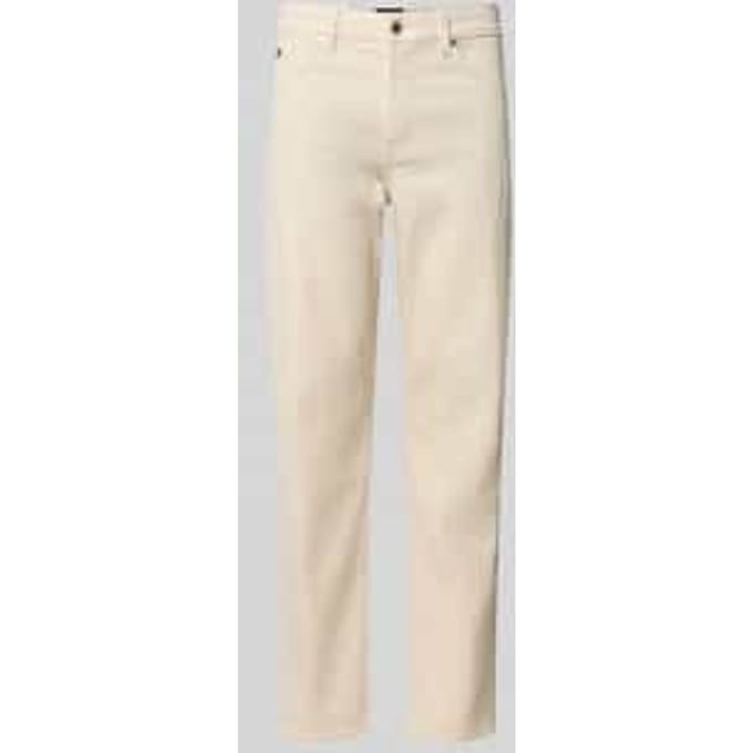 straight fit jeans met kasjmier-aandeel model