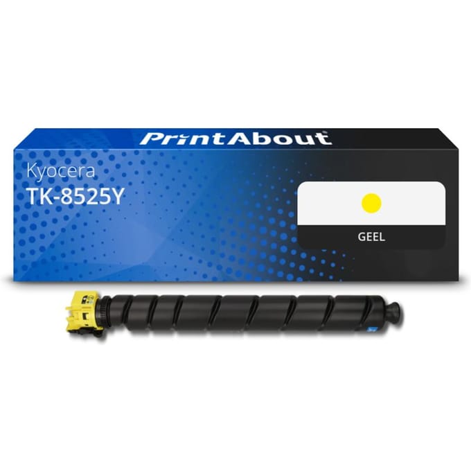 PrintAbout huismerk Toner TK-8525Y Geel Geschikt voor Kyocera