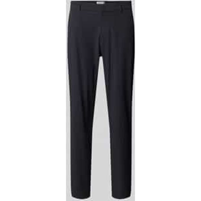 Regular fit stoffen broek met steekzakken