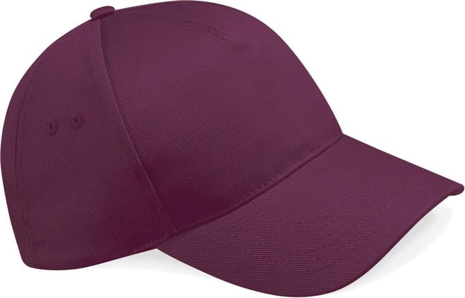 Beechfield Ultimate 5 Panel Cap B15 - Burgundy - One size