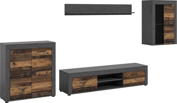 Jam wandkast J16 systeem eiken decor.