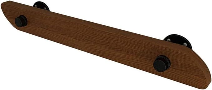 Leuningkit - Trapleuning set - Veilig Zeker Lopen - Massief Hout Smeedijzer - Diverse Lengtes - Natuurlijk Hout