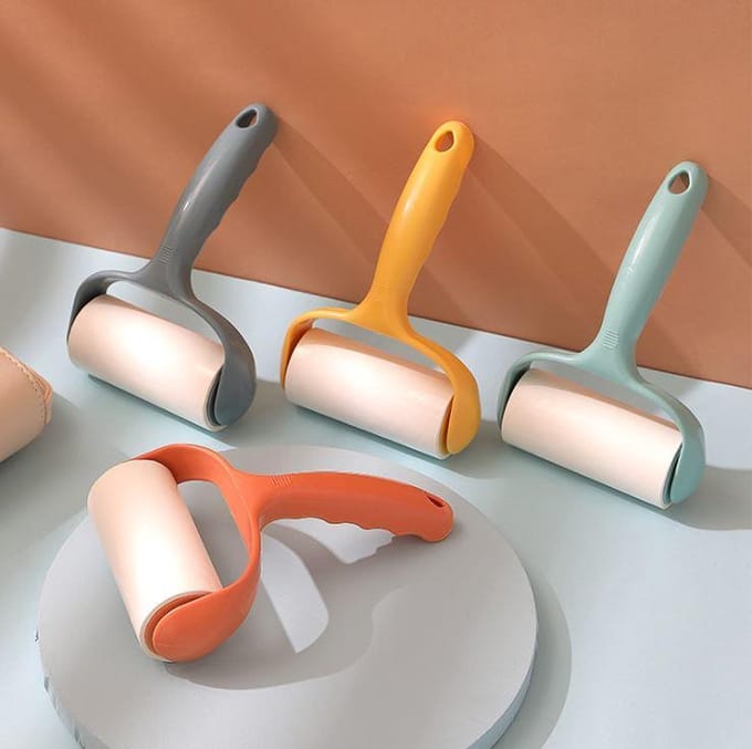 SUNMOOL Kleding Roller - Kledingroller - Kleff Roller - Haarroller - Stofroller - Pluizenroller - 4Stuks - Totaal 160 Kleefvellen (1Stuk= 40 Kleefvellen)