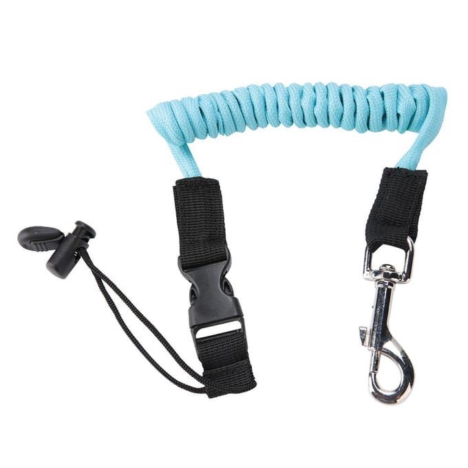 Laisse de sécurité pour bateaux à rames, kayak, canoë, planche de surf, surf blue