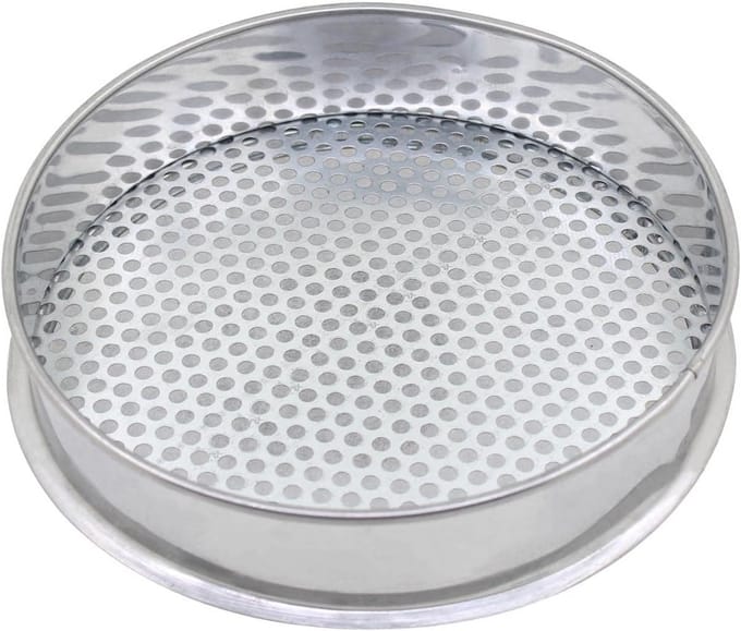 Grondzeef Tuin - Zand Zeef - Compost Zeven - Metaal Gaas - 30 cm - Zilver