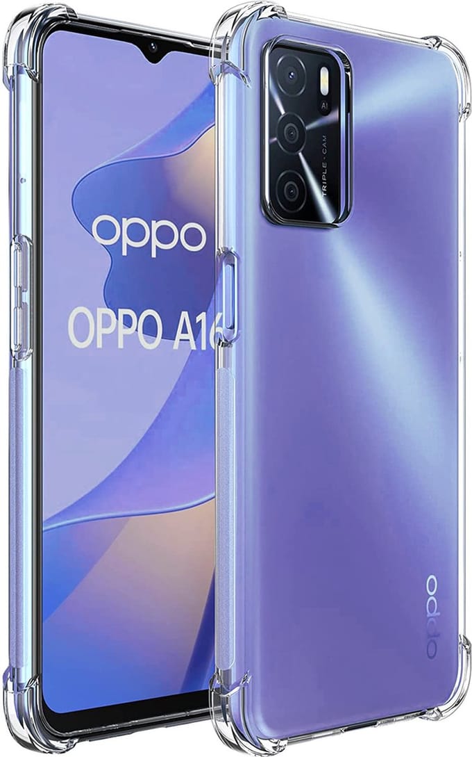Hoesje geschikt voor Oppo A16 / A16s - Transparant Backcover Shockproof Case