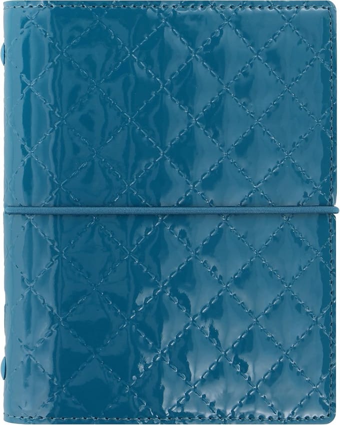 Luxe Pocket Organizer Teal Gevoerde Planner & Agenda - Compact Formaat