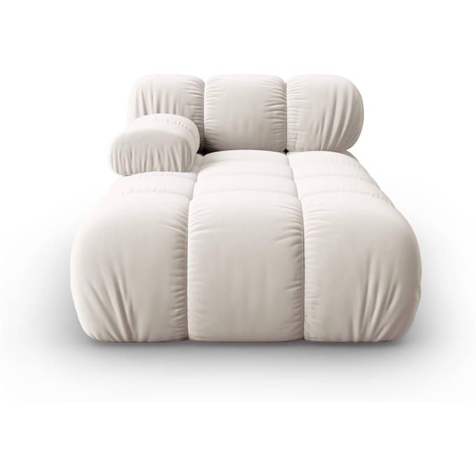 Modulair-chaise longue Tropea links velvet | Milo Casa