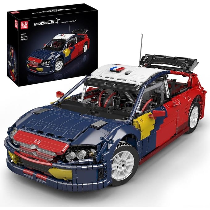 Mould King 13187 Technische Auto Bouwsteen De C4 Sport Raceauto Model Speelgoed Assemblage Auto Baksteen Set Kinderen Kerstcadeau 13187 black