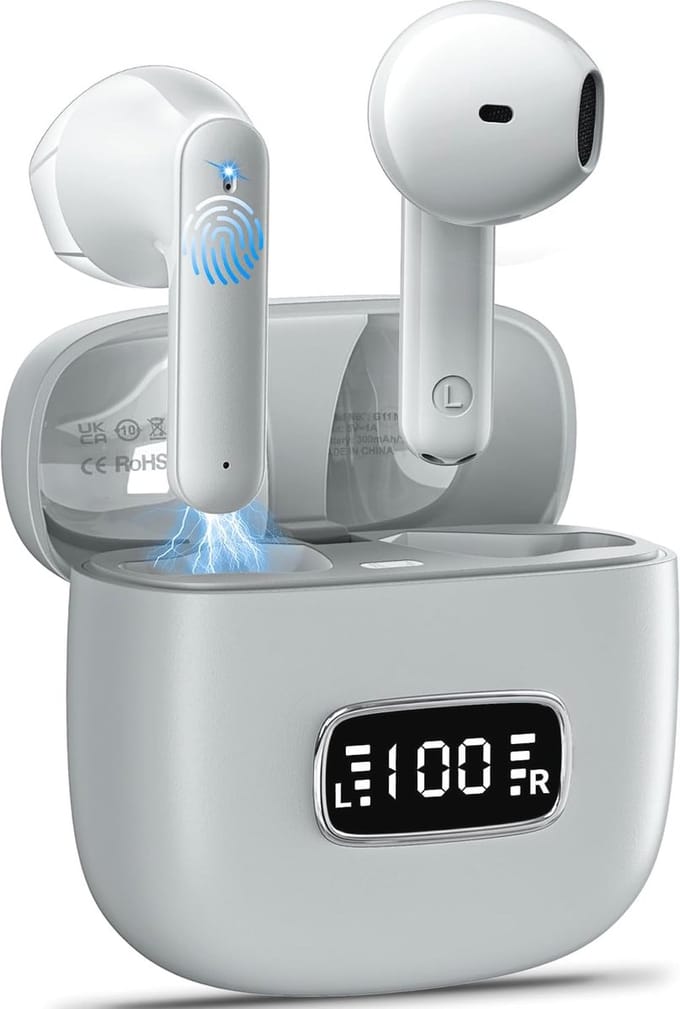 Draadloze Bluetooth Hoofdtelefoon met 40 Uur Speeltijd en Ruisonderdrukking