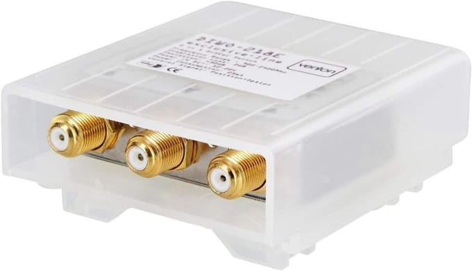 DiSEqC 2/1 Satellietschakelaar voor 1 Ontvanger en 2 Satellieten