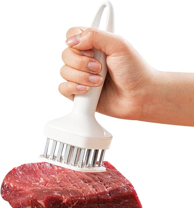 Vleesvermalser Machine - Vleeshamer - Vlees Malser Maken - Ergonomische Handgreep - 6.3 x 9.5 x 6.3 cm - Wit