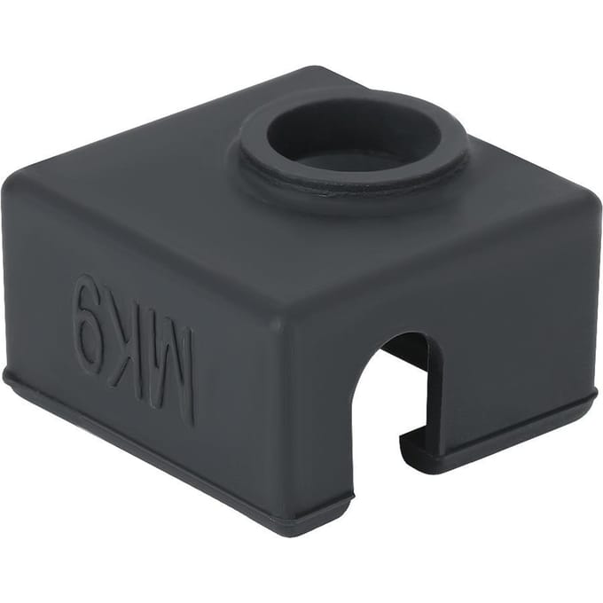 5 STUKS E3D-V6 MK8MK9 Verwarmingsaluminiumblok Beschermhoes van Siliconen 3D-printeronderdelen black