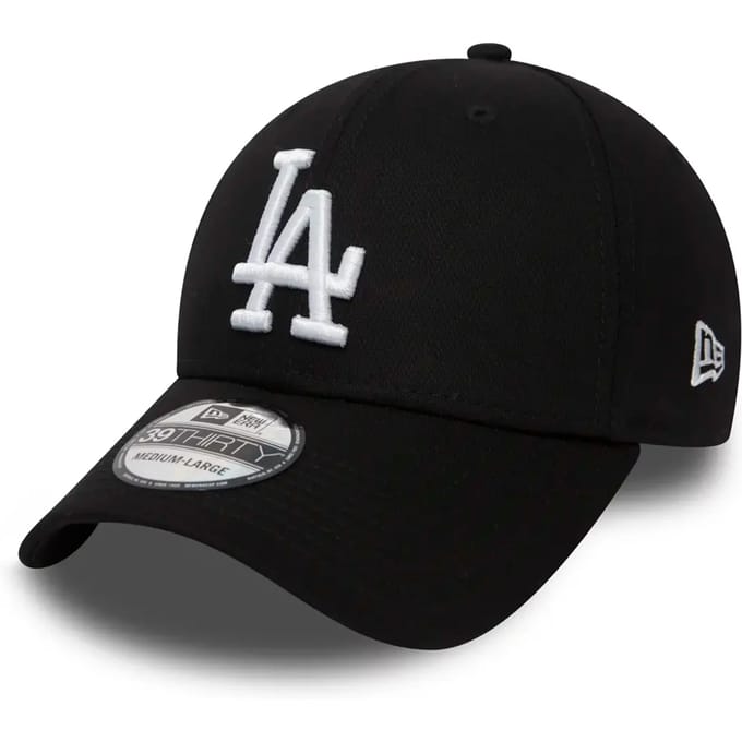 New Era MLB Los Angeles Dodgers Cap - 39THIRTY - S/M - Black/White