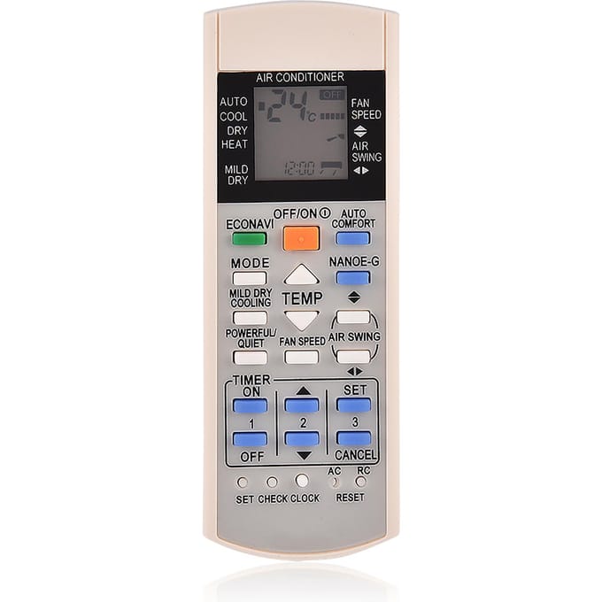 Vervangende Afstandsbediening voor A75c3300 A75c3208 A75c3706 A75c3708 Airconditioner gray