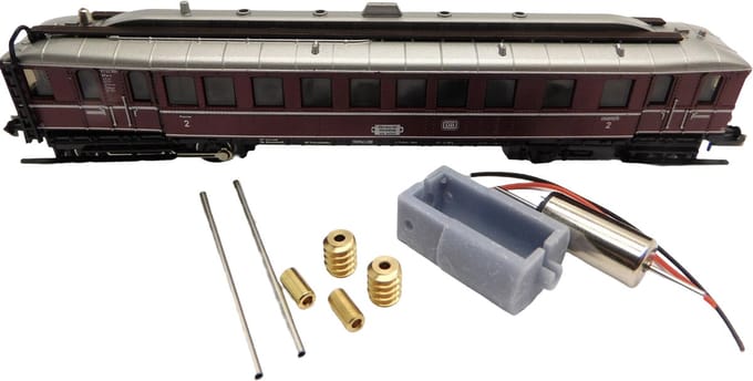 micromotor NM045C motor ombouwset voor Minitrix DB VT 62.9, DRG VT 851
