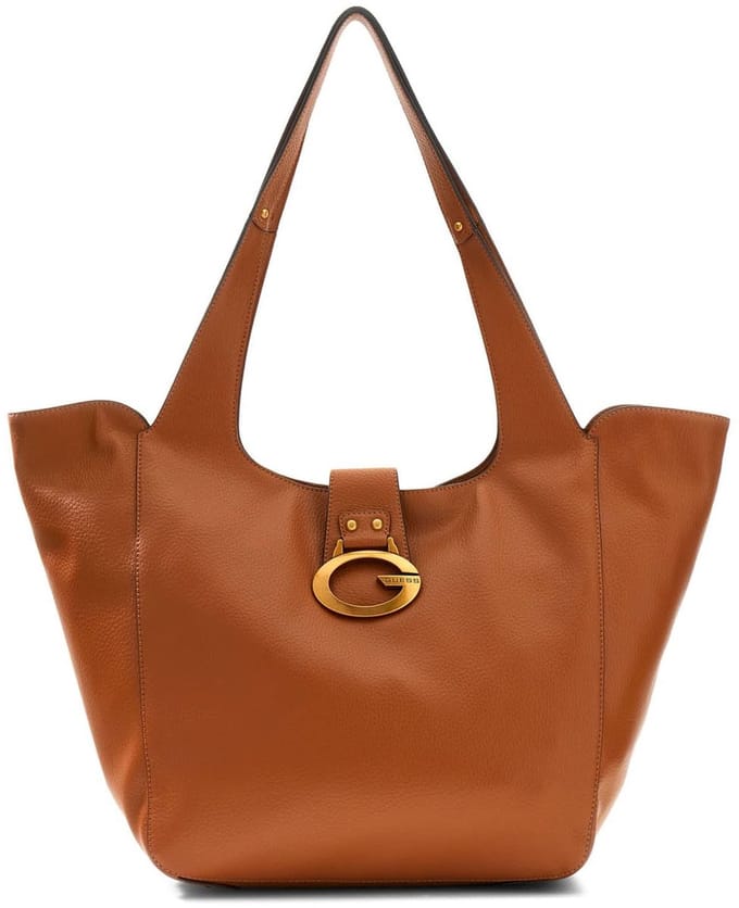 GUESS schoudertas shopper Camden Tote Cognac bruine