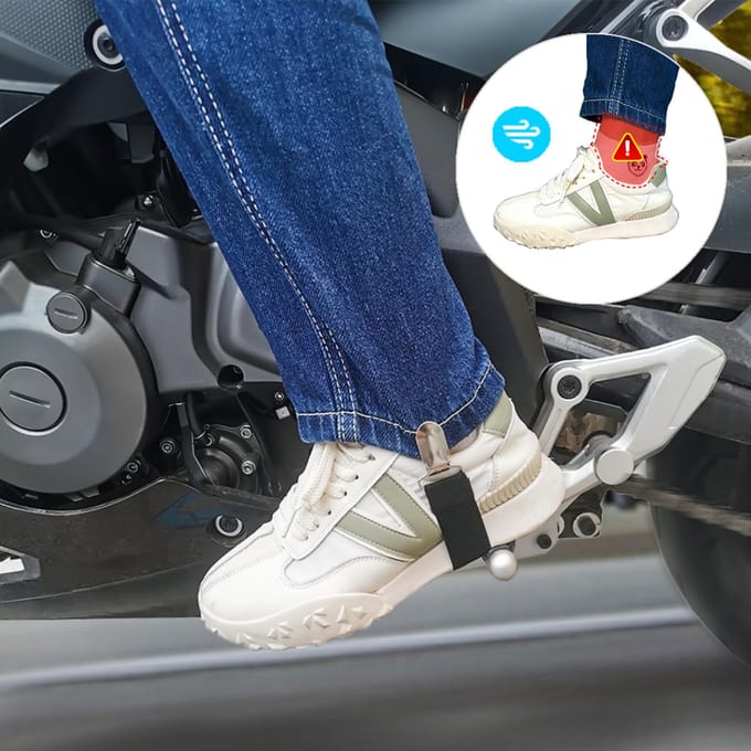 Motorbroekbeenklemmen Verstelbare laarsriemen Clips Broekstijgbeugels Elastische beenriemen voor black