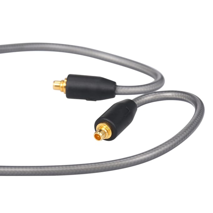 MMCX-connector Vervanging hoofdtelefoonkabel 3,5 mm bedrade oortelefoon Afneembaar snoer Compatibel met grijs