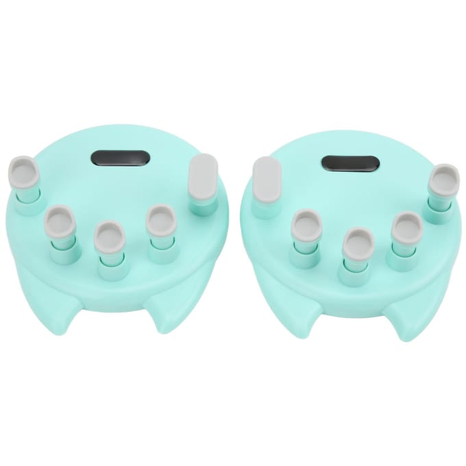 2 stuks Piano Vingertrainer Training Handgreep Drukken Oefenapparaat voor Houdingscorrectie white