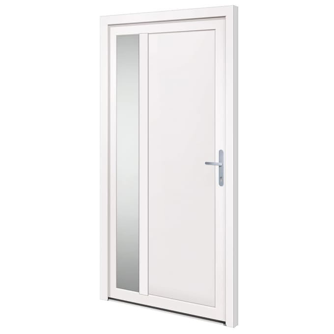 vidaXL Voordeur 108x208 cm PVC wit