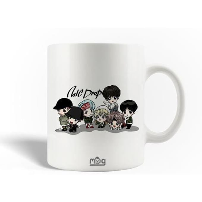 Mug en Céramique Bangtan Sonyeondan Fanart BTS Affiche Mic Drop