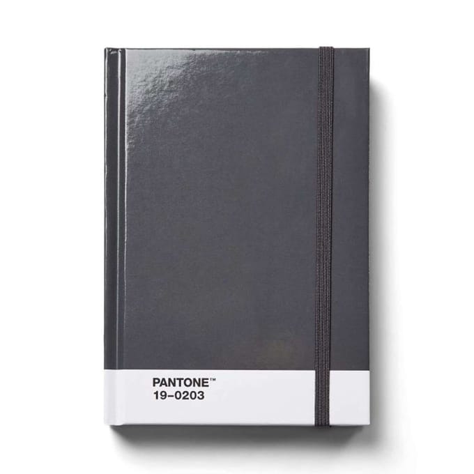 Copenhagen Design - Notitieboek Klein Gestipt - Gray 19-0203 - Papier - Grijs -