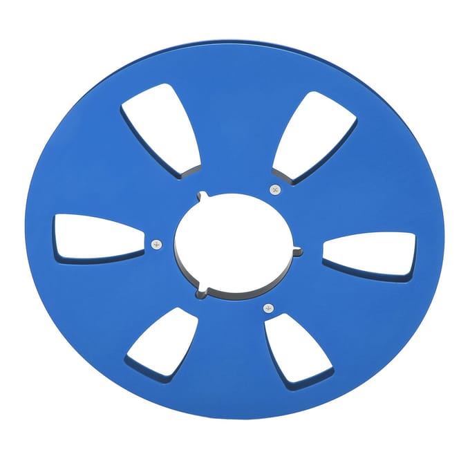14 10 Inch Lege Tape Spoel Aluminiumlegering 6 Gaten Universele Opening Machineonderdeel Geluidsband Opname blue