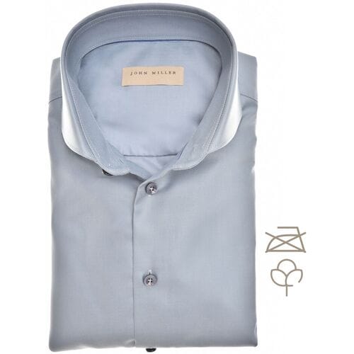 John Miller Overhemd Non-Iron Fine Twill Midden Blauw / male