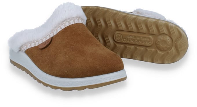 Fly Flot Dames Pantoffel | Cognac | Maat: 41
