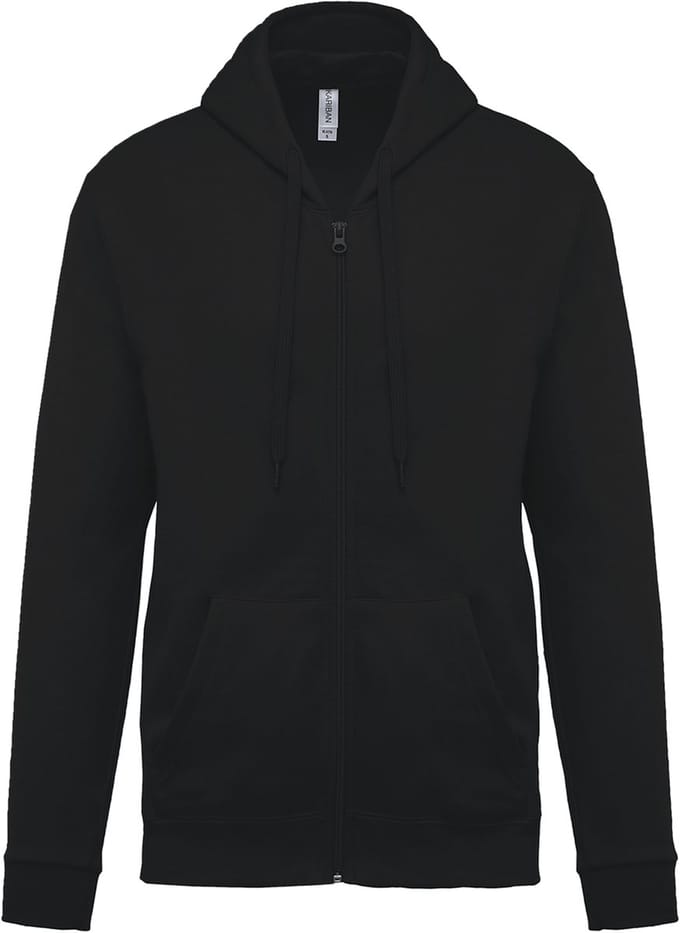 Kariban Sweater met rits en capuchon K479 - Black - S
