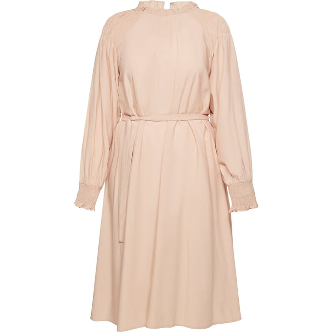 usha midi-jurk nowles Dames Roze Beige
