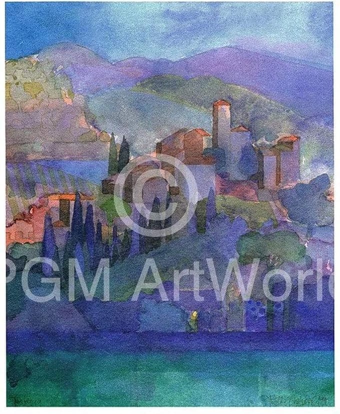 Kunstdruk Ralf Westphal - Pietrabuona, Toskana 50x70cm