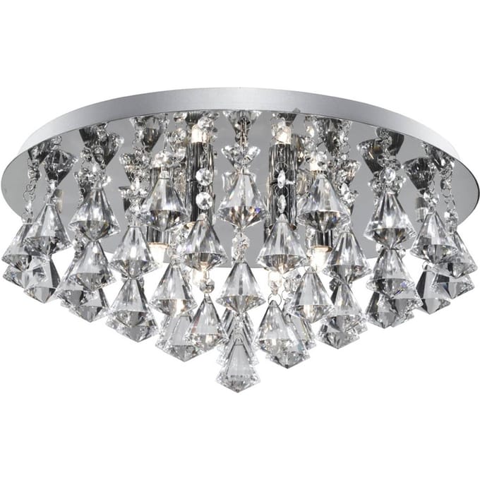 Searchlight Plafondlamp Hanna 45 cm chroom