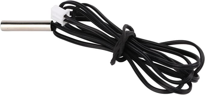 Temperatuursensor Thermokoppel - Thermistor Sensor - Temperatuur Testen - Waterdicht Roestvrij Staal - 40cm Lengte