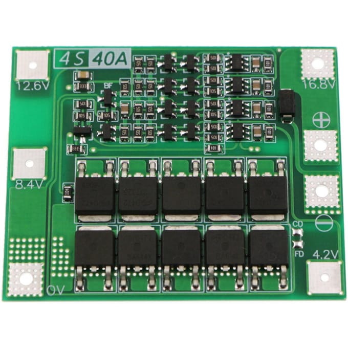 4S 40A Li-ion celbeschermingsbord Verbeterde versie Lithiumbatterijen BMS Geïntegreerde schakelingen 4S 40A