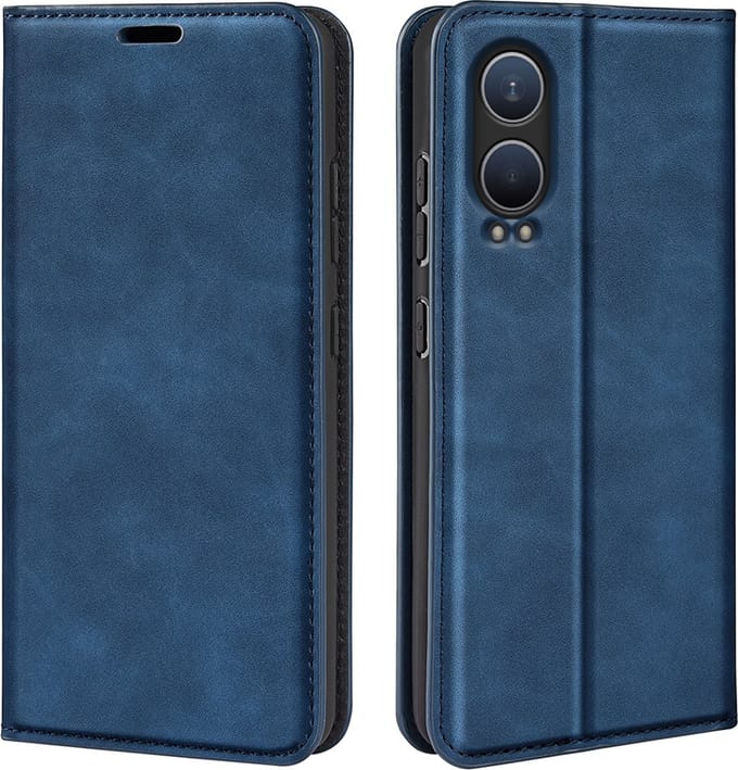 MobyDefend Hoesje - Geschikt voor OnePlus Nord CE 4 Lite - Luxe Wallet Bookcase (Magnetische Sluiting) - Blauw
