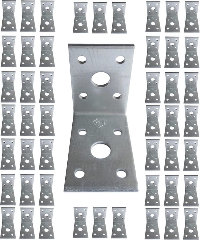 Set van 50 Heavy Duty Hoekbeugels voor Sterke Versteviging
