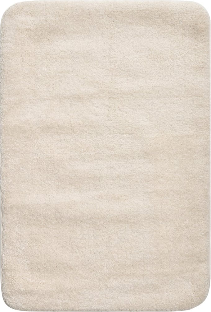 URLANA - Badmat - Gebroken wit - 60 x 90 cm - Microvezels