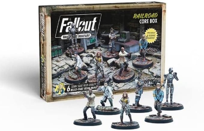 Fallout: Wasteland Warfare - Railroad: Core Box - Uitbreiding - Modiphius Entertainment - Ongeschilderd