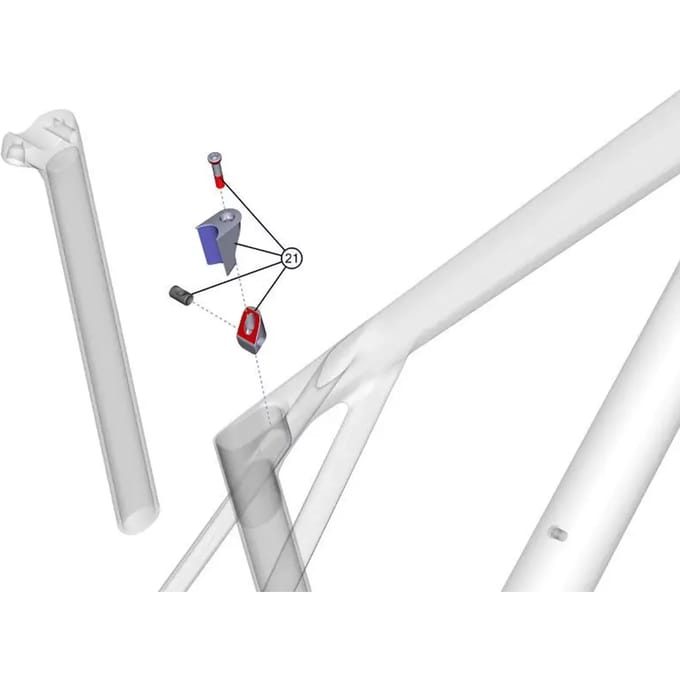 Zadelpen bevestigingsgereedschap Lapierre Xelius DRS